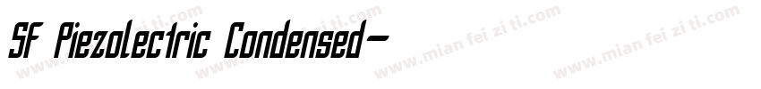 SF Piezolectric Condensed字体转换